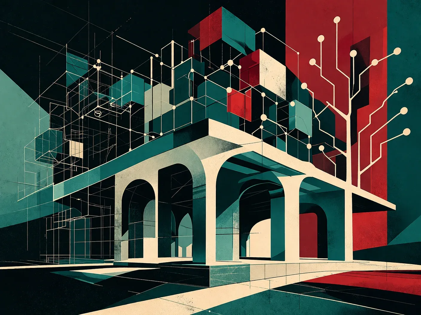 Illustration for: The generalization tax: why WordPress is still the smart architectural base