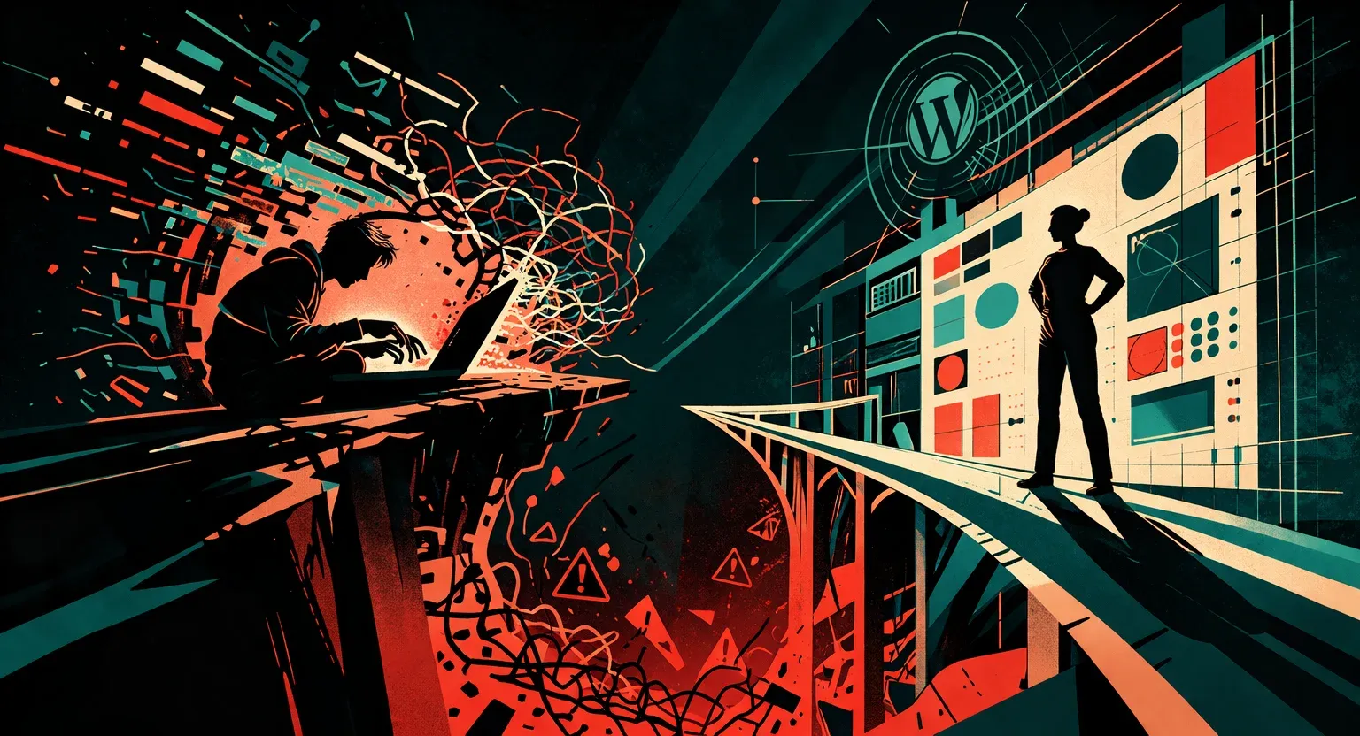 Illustration for: Vibe coding is a trap: why WordPress needs a design system NOW