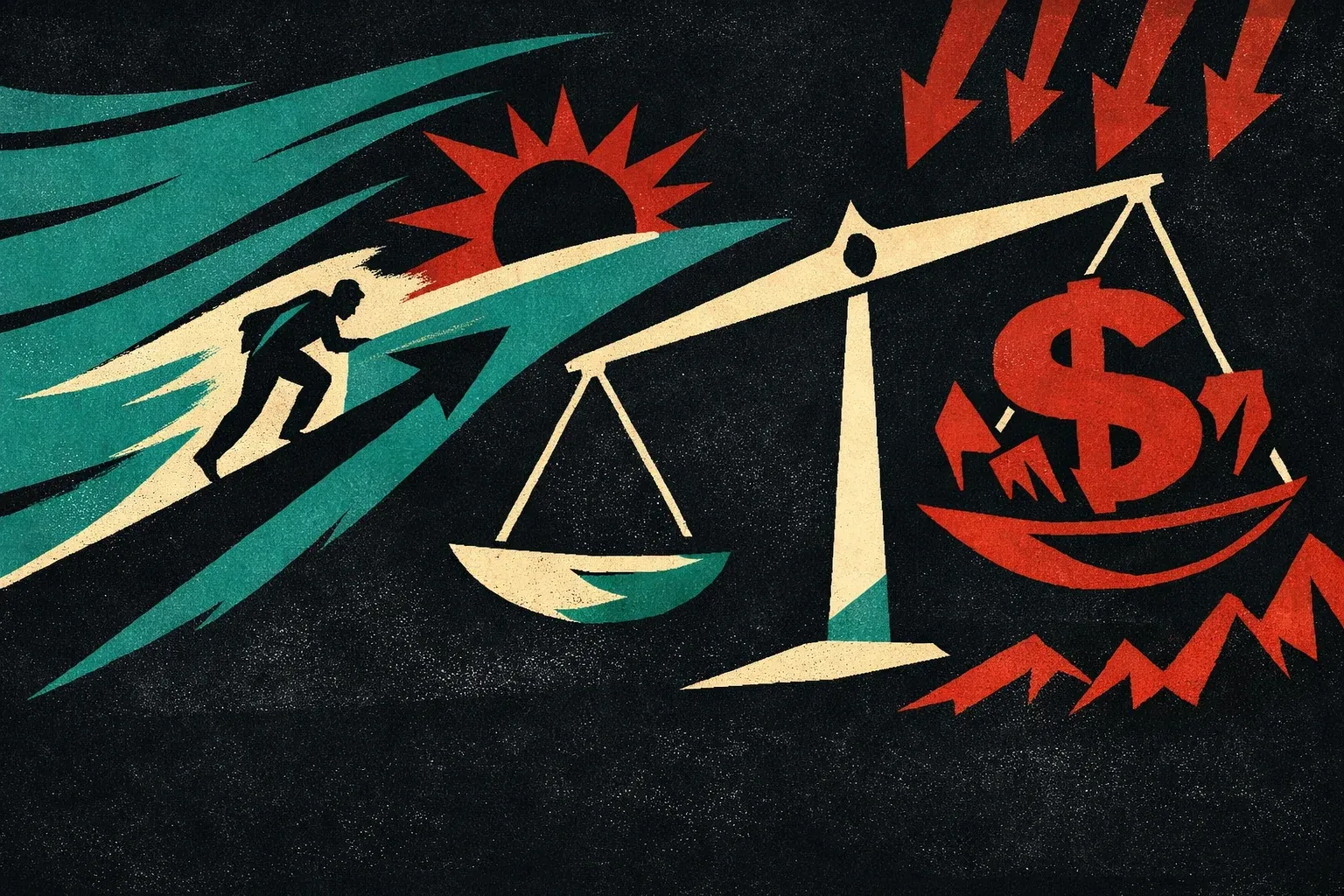 Illustration for: The Tailwind paradox: the high price of “enough”