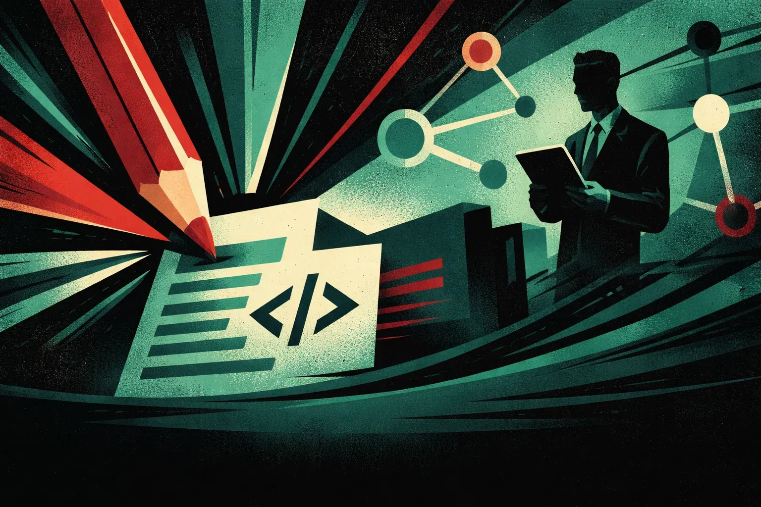 Illustration for: Great minds think alike? My WordPress take on Markdown for Agents