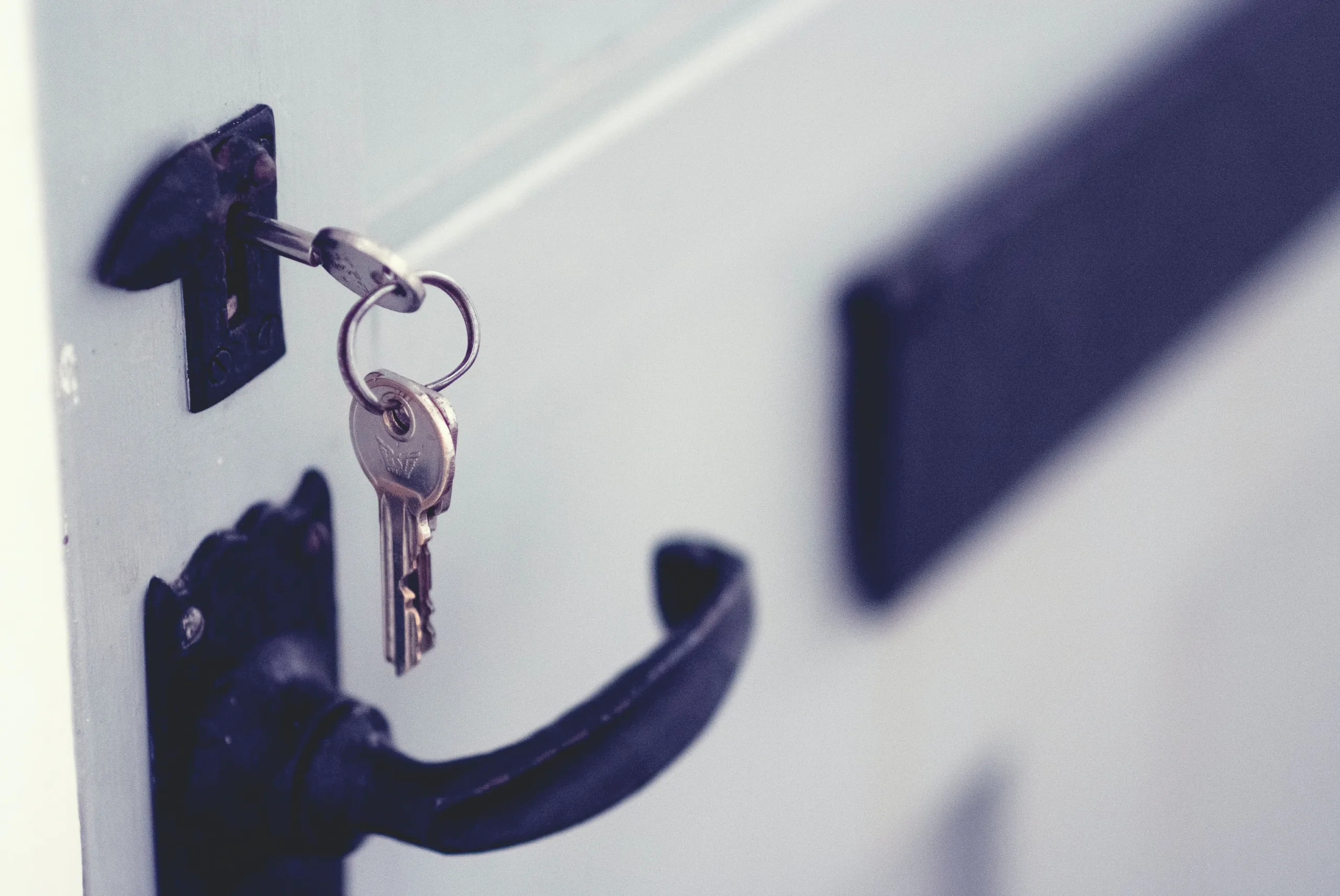 A key in a door